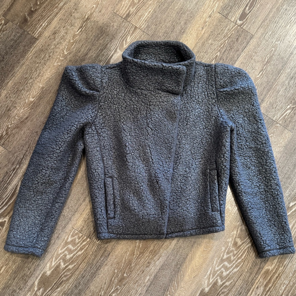 Express Charcoal Sherpa Jacket